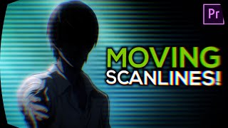 Moving Scanlines OVERLAYS for Premiere Pro Tutorial [upl. by Suez]