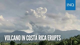 Volcano in Costa Rica erupts [upl. by Cornela]