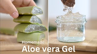 How to make aloe vera gel at home and preserve for months [upl. by Vita]