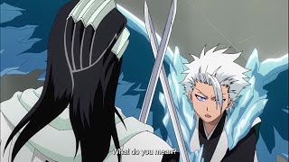 Byakuya VS Toshiro English Sub [upl. by Nedac17]