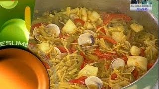 ¿Qué comemos hoy Receta Fideos a la Cazuela [upl. by Kumler543]