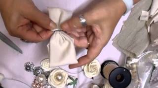 Shabby Chic Vintage Bow Tutorial  jennings644 [upl. by Parrish]