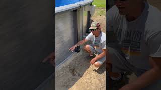 Inground pool install start to finish fyp pool transformation poolguy backyardvibes swimmingpool poolboy foryourpage poolcleaning ingroundpool poolside pooltime satisfying Diy dog diyprojects [upl. by Alled696]