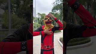 Deadpool prank on Super Heroes spideylife [upl. by Ahsiened]