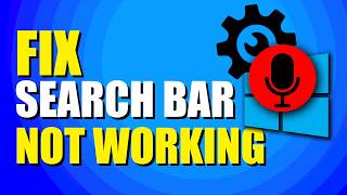 How To Fix Windows Search Bar Not Working StepbyStep Solution [upl. by Hannah]