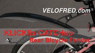 KLICKfix CATCHup Rear Bicycle Fender with Contour Adapter [upl. by Niknar100]