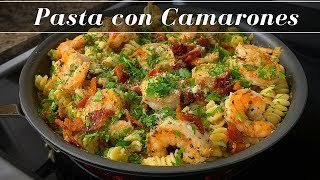 Pasta con Crema y Camarones  La Capital [upl. by Einitsed]