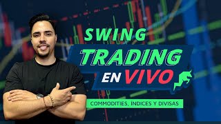 🔴 Trading En Vivo Forex Commodities Acciones Swing Trading [upl. by Nannette500]