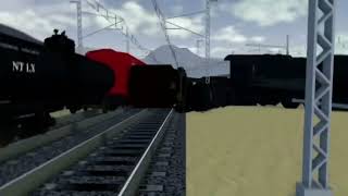 Big boy 4005 wreck RAILS UNLIMITED ROBLOX [upl. by Grory]