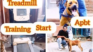 Dog k liye liya treadmill  apbt dog 🐶🐕 RitikDogKennel177 [upl. by Iila]