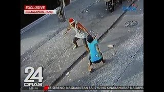 24 Oras Exclusive Lalaki tinangkang saksakin ang kaaway niyang malapit daw sa misis nito [upl. by Neetsuj193]