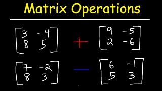 Adding and Subtracting Matrices [upl. by Aruabea]