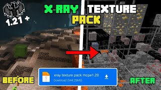 XRAY Texture Pack For MCPEBedrock 121 👁️ XRay Mod For Minecraft Pe 121 [upl. by Dulcia559]