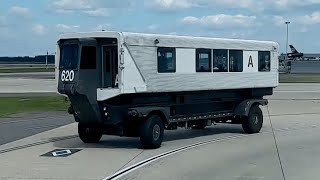 Riding A Mobile Lounge People Mover at Dulles Airport [upl. by Maurili444]