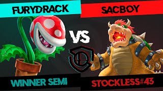 STOCKLESS 43 Winner Semi  Furydrack Piranha Plant vs SacBoY Bowser [upl. by Rihaz]