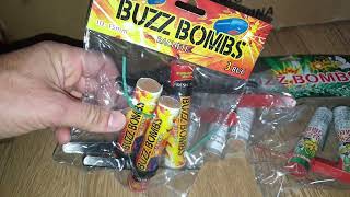 🧨TIPURI DIFERITE DE BUZZ BOMBS  colectie petarde si artificii 2024 2025 [upl. by Laurin]