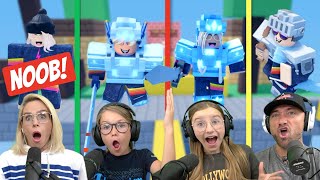 can we win squads w a total noob in roblox bedwars [upl. by Annaujat]