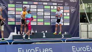 EuroEyes Cyclassics Hamburg 2019 SiegerehrungHolger HoffmannPureWhiteUnique NRVg Luisenstadt [upl. by Sefton]