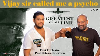 Vijay sir called me Psycho  VP  1st Exclusive Post release Interview  IngadhanTwistu  Vj Abishek [upl. by Tehc]