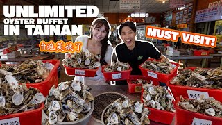 20 UNLIMITED OYSTER BUFFET ft puffku   Freshest Oyster All You Can Eat in Tainan [upl. by Yrdnal]