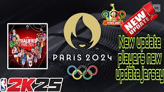 NEW UPDATE RECOLOR JERSEY INHANCE PARIS OLYMPIC 2024 nba2k25 nba2k24 [upl. by Lucy]