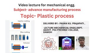 Plastic processing unit2 subject advance manufacturing processes [upl. by Blumenthal]