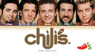 NSYNC  Chilis Baby Back Ribs I Want My Baby Back Color Coded Lyrics [upl. by Audrey443]