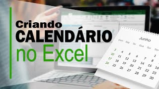 COMO FAZER UM CALENDÁRIO NO EXCEL  Com Fórmulas [upl. by Sisco]