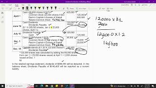 Exercises  Corporations Dividends Retained Earnings amp Income Reporting Ch14 dividends [upl. by Anabal191]