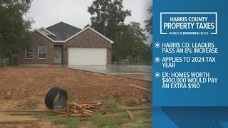 Harris County approves 8 property tax hike with new budget [upl. by Nudd595]