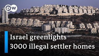 Israel resumes building of settlements on the West Bank despite US denouncement  DW News [upl. by Cal]