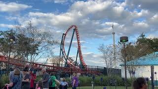 Icebreaker roller coaster SeaWorld Orlando [upl. by Thebazile]