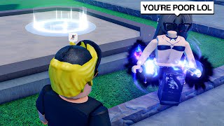 She Thought I Was A POOR NOOB In Roblox Blade Ball [upl. by Theodoric822]