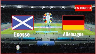 Allemagne vs Ecosse en direct Coupe dEurope des Nations Euro Simulation football Gameplay PC [upl. by Rastus332]