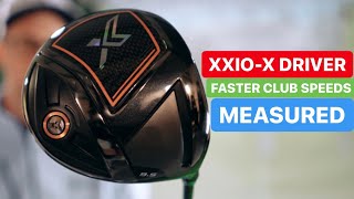 XXIO X DRIVER FASTER GOLF SWING SPEEDS MEASURED [upl. by Yelrac533]