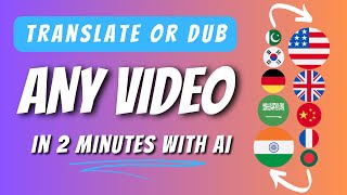 How to Translate Video into ANY Language with AI  Own Voice  FREE [upl. by Suiravad]