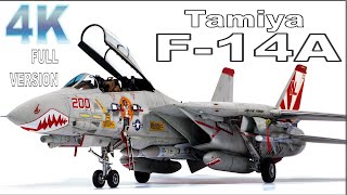 Tamiya F14A Scale Model Aircraft Build Video 4K Full Version [upl. by Elmajian]