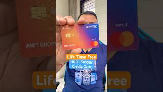 HDFC Swiggy Life Time Free Credit Card  Unboxing epmshorts [upl. by Euqinahs891]