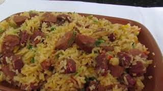 COMO PREPARAR ARROZ DE CARRETEIRO DivinasReceitas [upl. by Auqenahc]