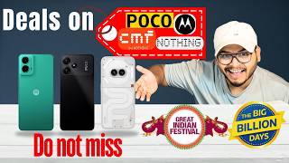 Moto Poco and CMF Nothing deals in Flipkart and Amazon  In Telugu [upl. by Siclari800]