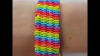 Rainbow Loom How to make a Willis Bracelet Original Design [upl. by Roseanna]