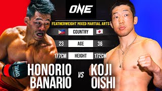 Honorio Banario vs Koji Oishi  Full Fight From The Archives [upl. by Arebma]