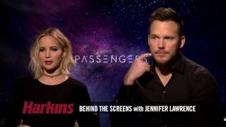 Jennifer Lawrence and Chris Pratt Chat with Harkins Behind the Screens [upl. by Wichern]