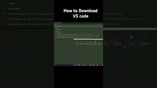 Download vs code shorts viralvideo [upl. by Kraus210]