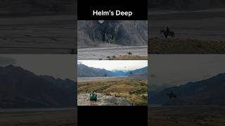 Helm’s Deep view from Mt Sunday Edoras and lembas bread reward lotr [upl. by Airdnaid]