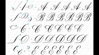 copperplate practicefrom messy linesto crumpled word I [upl. by Hgielah]