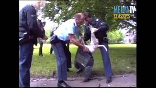 MediaTV Classics 1994 Politie schiet doorgedraaide pitbull dood in park bij de Euromast [upl. by Walters]