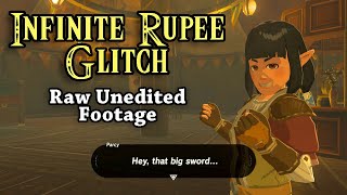 Infinite Rupees Glitch BotW  Raw Unedited Footage READ DISCRIPTION [upl. by Aibun]