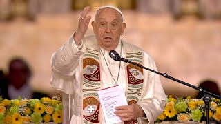 LIVE  Eucharistieviering met Paus Franciscus in Koning Boudewijnstadion [upl. by Pathe]