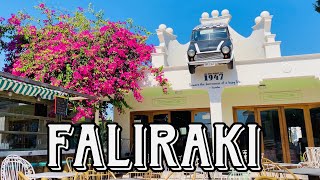 Faliraki Rhodes Greece 2023 4K  Beach Town [upl. by Norse]